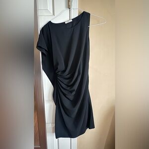 Prada shift dress Elegant Black Draped Women’s Dress